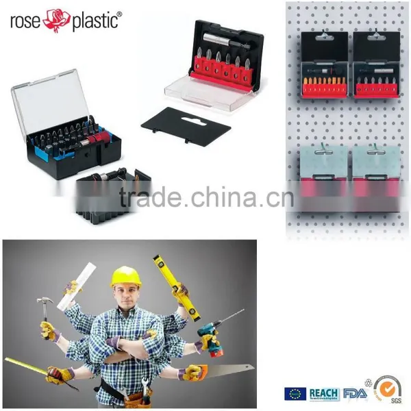 Clear Plastic Storage Locking Box for Bits Set BP photo-2