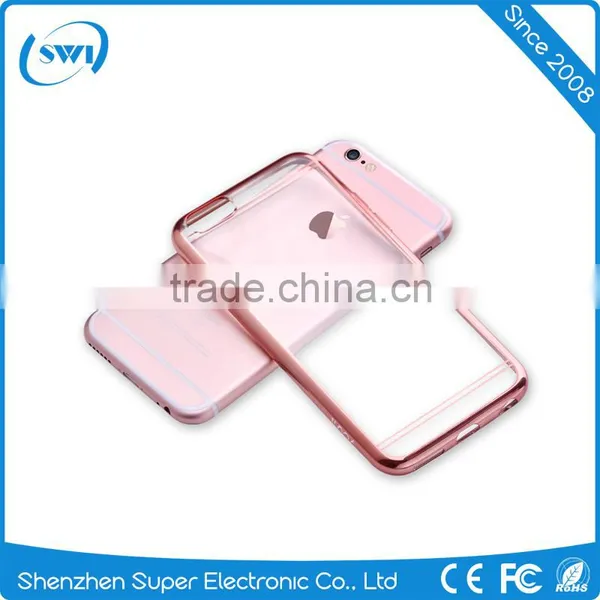 Cell Phone Transparent Matte Plating Soft TPU Cases Cover For Iphone 6 6S 6 Plus photo-5