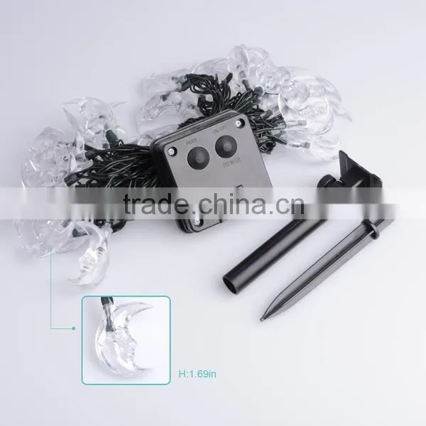 20ft 30 LED Moon String Solar Led Light or Outdoor, Gardens, Homes, Wedding, Christmas Party photo-6