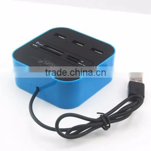 ShenZhen Factory Wholesale Colorful Promotional 3 Ports 2.0 USB Mini Hub photo-4