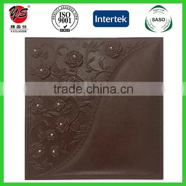 3D Leather Wall Panels for Interior Decoration-China Factory High Quality photo-4