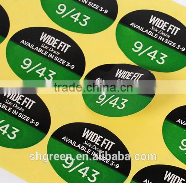 Colorful Size Sticker for Garment photo-2
