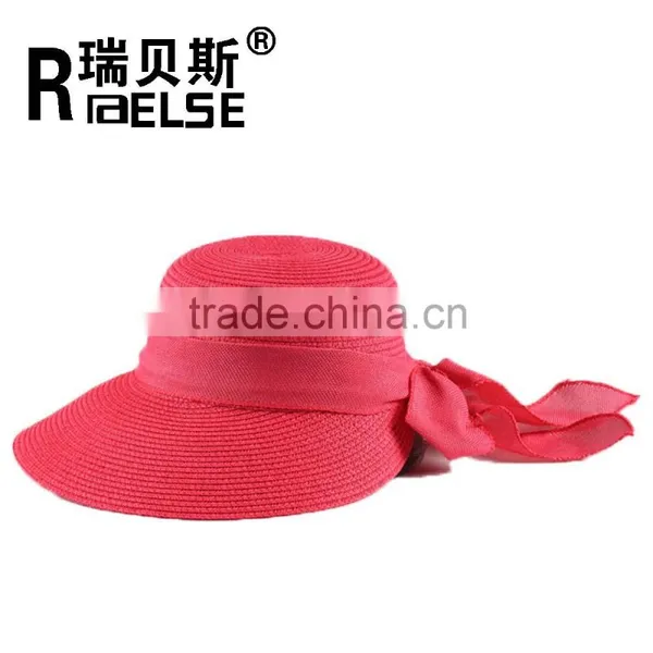 Cheap Hats Wholesale Paper Ladies Visor Paper Straw Hat
