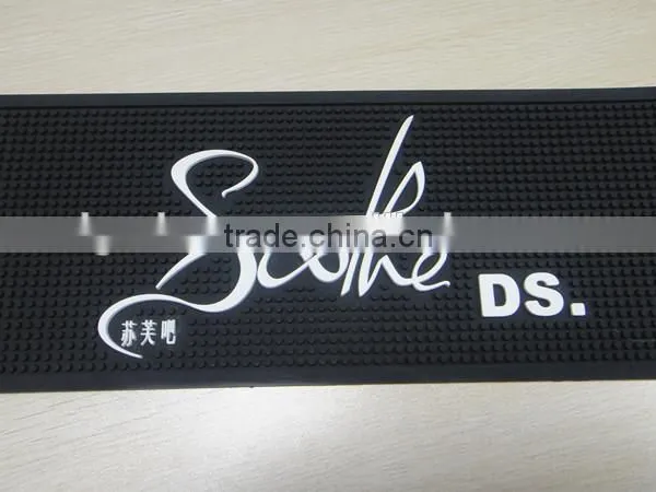 Personalised Logo Soft Pvc Bar Wine Mat photo-2