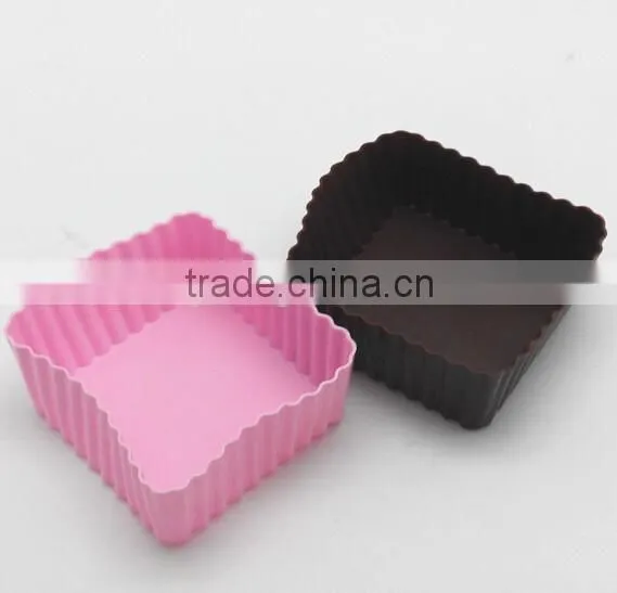 High Quality Long Time Used Square Silicone Muffin Cup Cake Mold photo-2