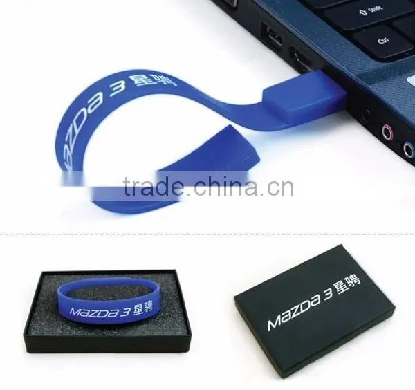2016 Wholesale Soft Fashion 4GB Silicone Usb Bracelet photo-4