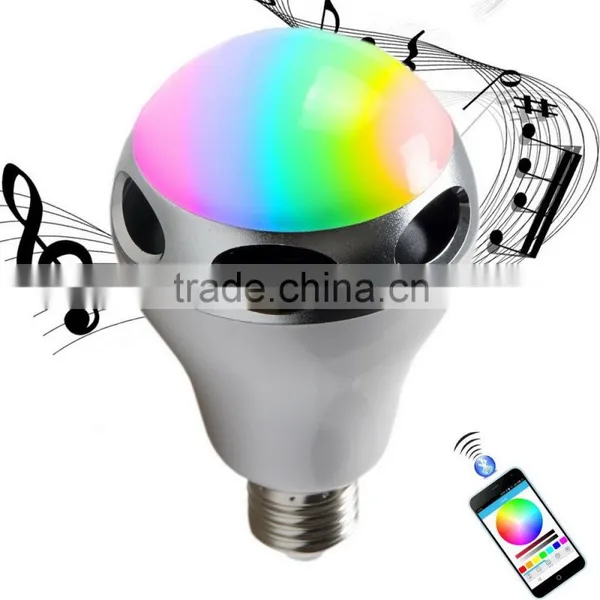 Smart LED Light Bulb With Built-in Bluetooth Wireless Speaker