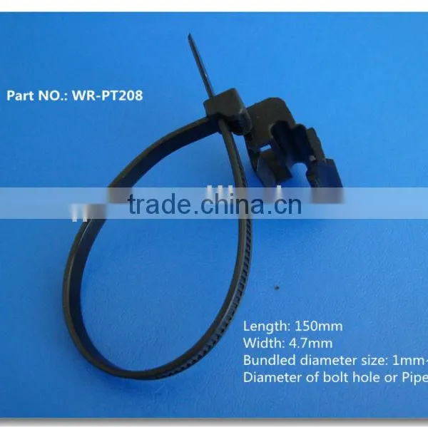 Nylon Cable Tie With Tube Clips