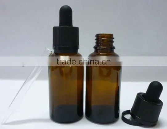 Glass Material and e Liquid Juice Bottles Industrial Use Amber Single Round Bottle With Basket Cap photo-2