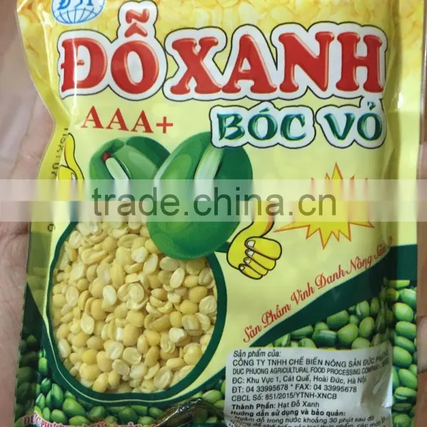 Hight Quality Split Green Mung Bean From Viet Nam for Sale