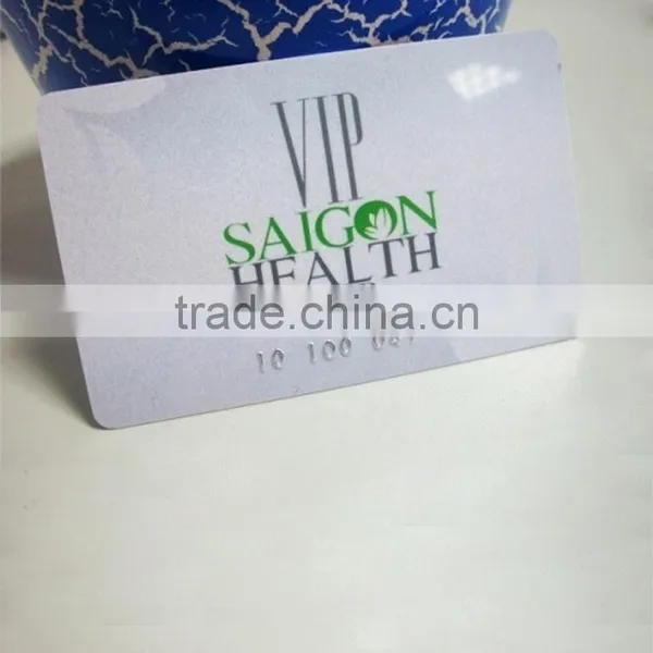 Plastic Membership Card PVC Business Cards With Embossed Numbers Print photo-2