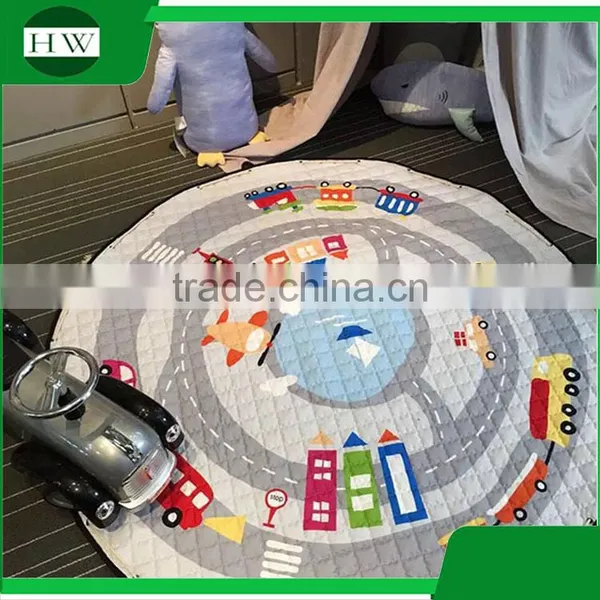 Promotional Gift Portable Baby Kids Children Cotton Gym Play Mat Soft Cotton Toys Storage Bag photo-4