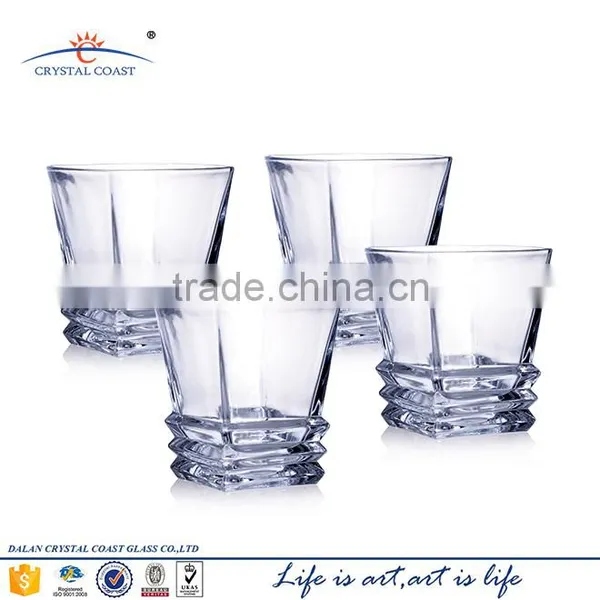 300ml Crystal Heavy Shot Square Wine Glass photo-2