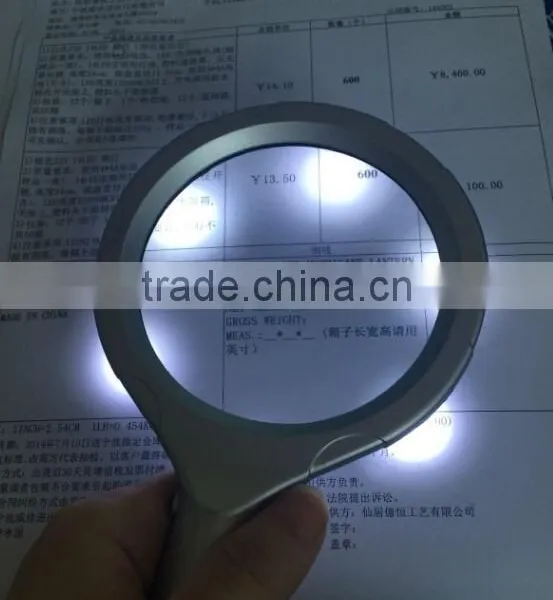 Hand-held Magnifier Battery Operated Led Lighted Magnifier photo-3