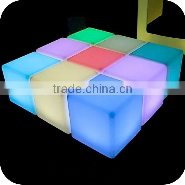 Cube Set Table Outdoor Dining Set/ Led Light Cube Table Seat/ Glow Cube Seat Chair photo-3