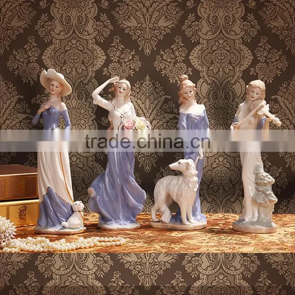 Classical Exquisite Elegance Porcelain Lady Figurine photo-4