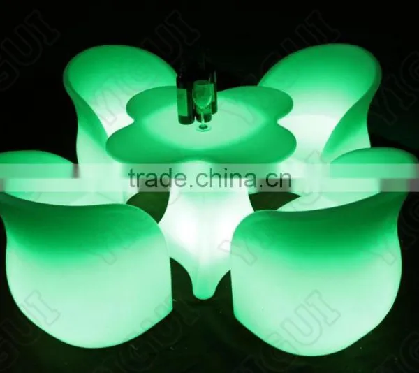 Modern Glass Wood Led Lighted Bar Counter Tables/Night Club /Outdoor Moma LED Medium Bar Table photo-5