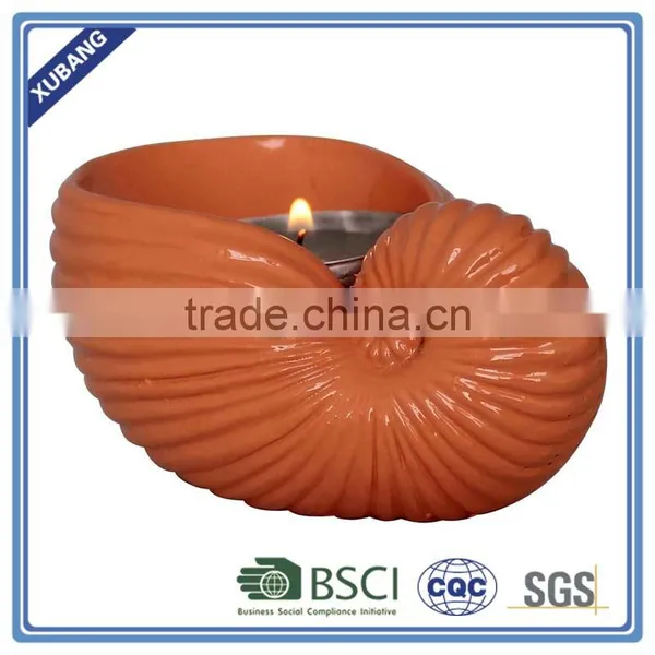 Poly Resin Cute Fashion Conch Candle Holder photo-3