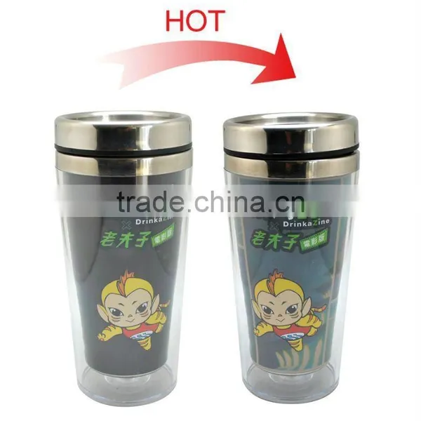 China Gift Item Stainless Steel Inside and Plastic Outside Cup for Sale photo-2