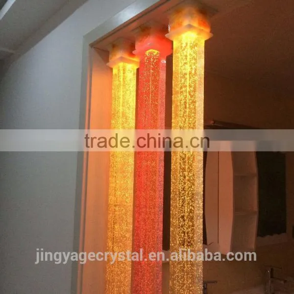 Wholesale Crystal Pillars With Bubbles for Partition photo-3