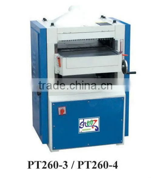 Double Sides Thicknesser Machine PT260-4 With Spindle Speed 8000r/min and Feeding Speed 7.9r/min