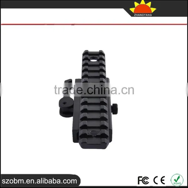 D0038 Aluminum Alloy 21mm Tactical Flashlight Gun Mount Quick Disassembly Rail Adaptor photo-4
