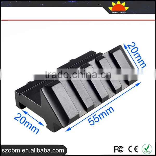 New Arrival Y0033 Alluminum Alloy 21mm Gun Mount Extend Rail Weaver Adaptor photo-2