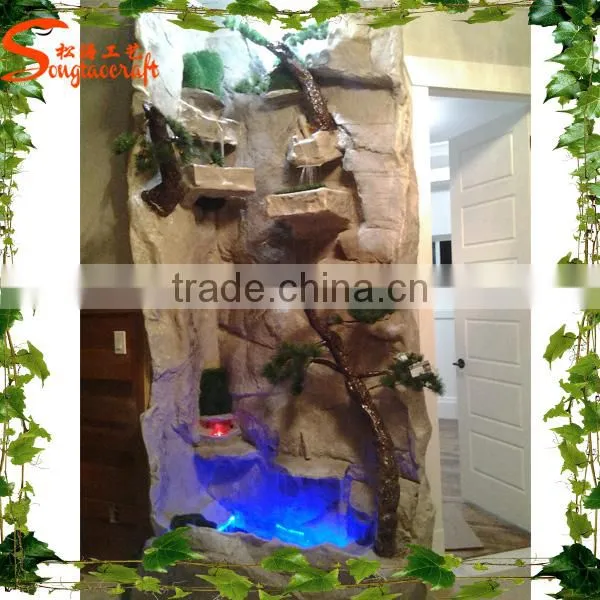 New Sale , Home, Garden, Square , Outdoor Mini Colorful LED Natural Stone Waterfall Fountain photo-2