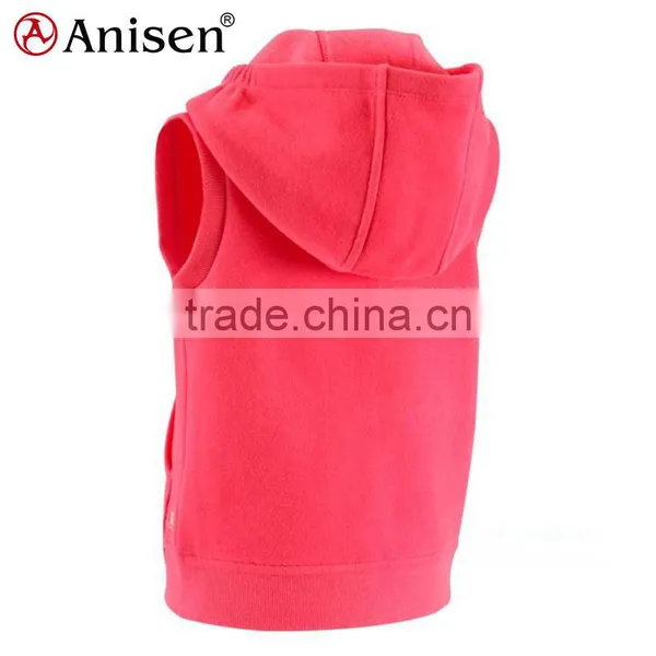 Manufacturer Clothing Cvc 65%cotton 35%polyester Hood Kids Vest photo-4