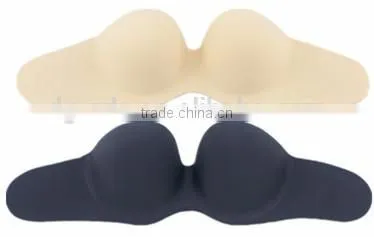 Heated Sexy Double Push up Silicone Bra photo-3