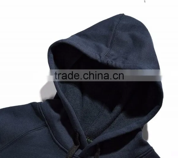 OEM Custom Logo Cheap Mens Winter Pullover Thick Fleece Lined Hoodie photo-3