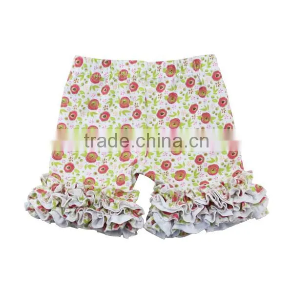 Wholesale Boutique Ruffle Kids 100% Cotton Ruffle Girls Summer Shorts photo-5