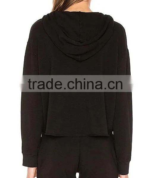 2017 OEM Apparel Womens Tracksuit With Hood Sexy Slim Fit Tracksuit Women Sport Sets photo-3