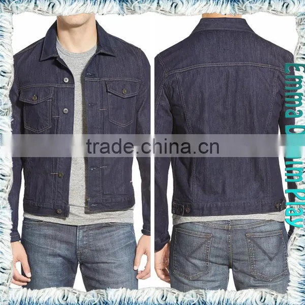 Denim Jacket Legend Slim Fit Light Wash in Black for Men photo-3
