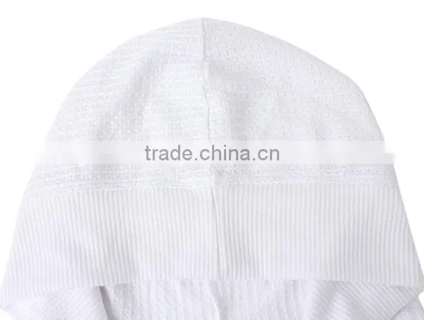 2017 New Arrivals Woman Plain White Hooded Cardigan Sweaters With Best Price photo-4
