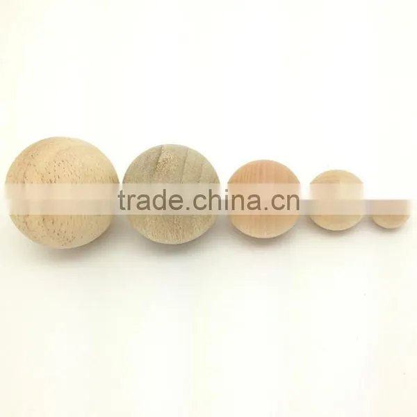 Quality Round Ball Decorations Custom Painted Wooden Bead Craft photo-3