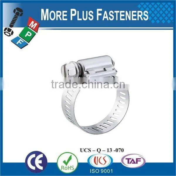 Made in Taiwan Stainless Steel German Type Hose Clamp Small Hose Clamps Heavy Torque photo-2