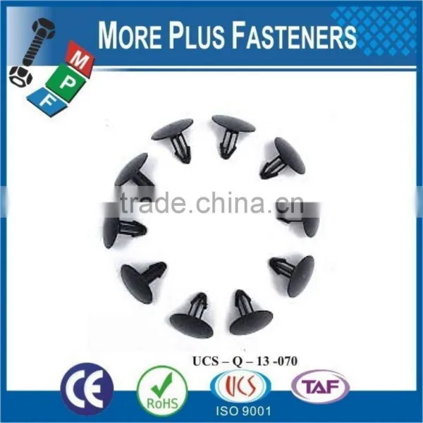 Made in Taiwan High Quality Black Color Yellow Color Plastic Panel Clip photo-5
