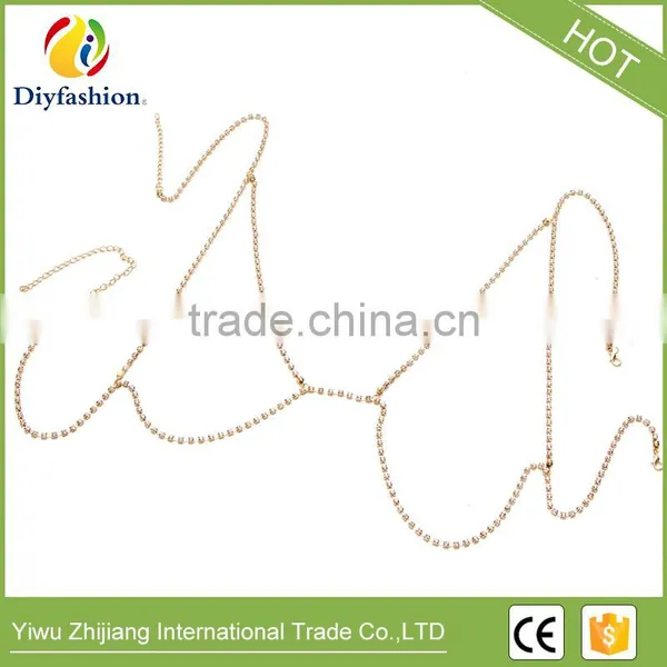 Summer Fashion Personality Diamond Sexy Body Chain for Lady photo-3