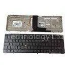 8560W Elitebook Gray HP Original Laptop Keyboard Layout , LED Backlight Keyboard