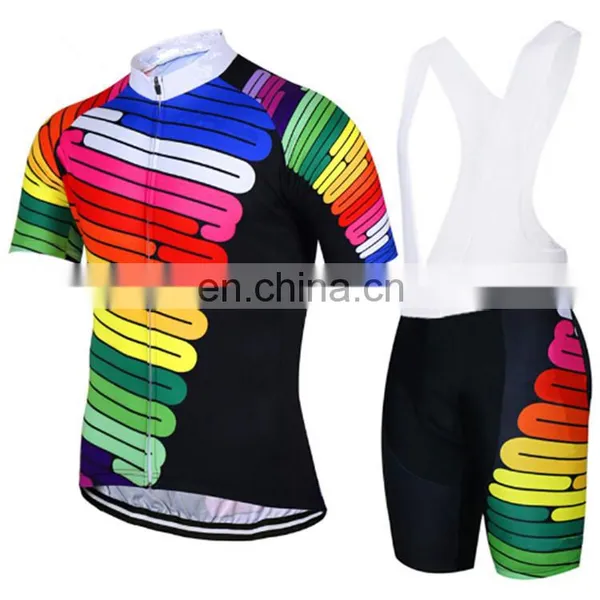 New Fashion Riding Jersey Cycling Bib Shorts Printed Bicycle Sportswear Bike Bib Shorts 3D Coolmax Padded photo-5