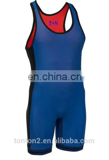 Men's OEM Custom Sportswear Cheap Sublimated Wrestling Singlets photo-4