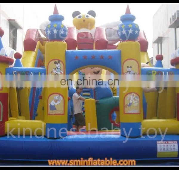 Attractive Inflatable Fun City, Big Inflatable Bouncy Games, Inflatable Combo Slid Fun Land City photo-4