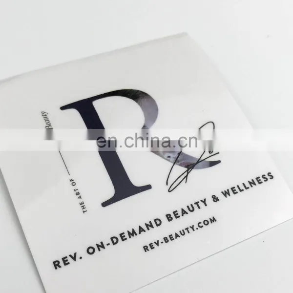 Custom Logo Waterproof Label Printing Clear/transparent Sticker photo-5