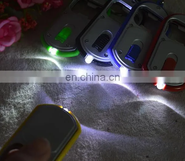 Souvenir Metal Keychain Bottle Opener With LED Light OEM Gift Flash Light photo-5
