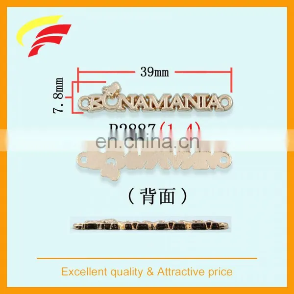 Zinc Alloy Cut Out 3D Logo Label , Metal Sewing Label With Custom Letters photo-4