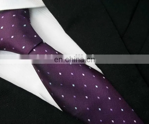 Fashion Red Dot Cheap Woven Slim Ties for Men Design photo-5