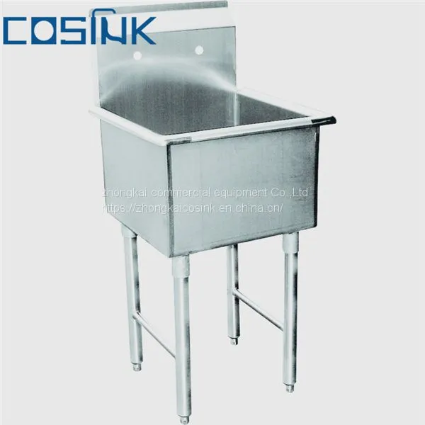201 304 1 Compartment Stainless Steel Commercial Sink
