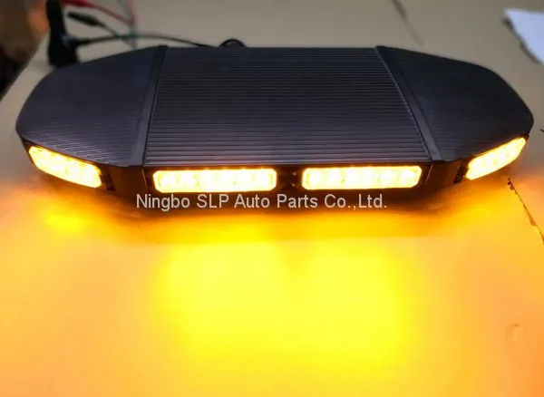 21 Inch Amber Magnet Emergency Warn Hazard Security Strobe LED Light Bar Roof