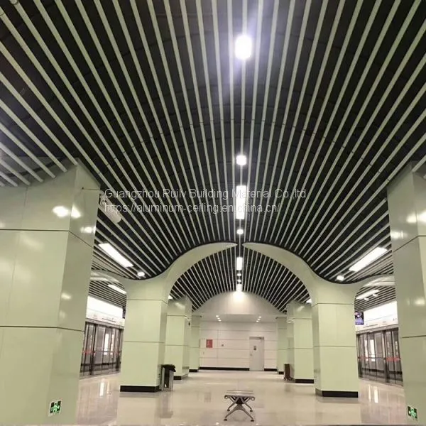 Metro Station Aluminum Tube Ceiling/Aluminum Ceiling for Matro Station/Aluminum Linear Ceiling photo-2